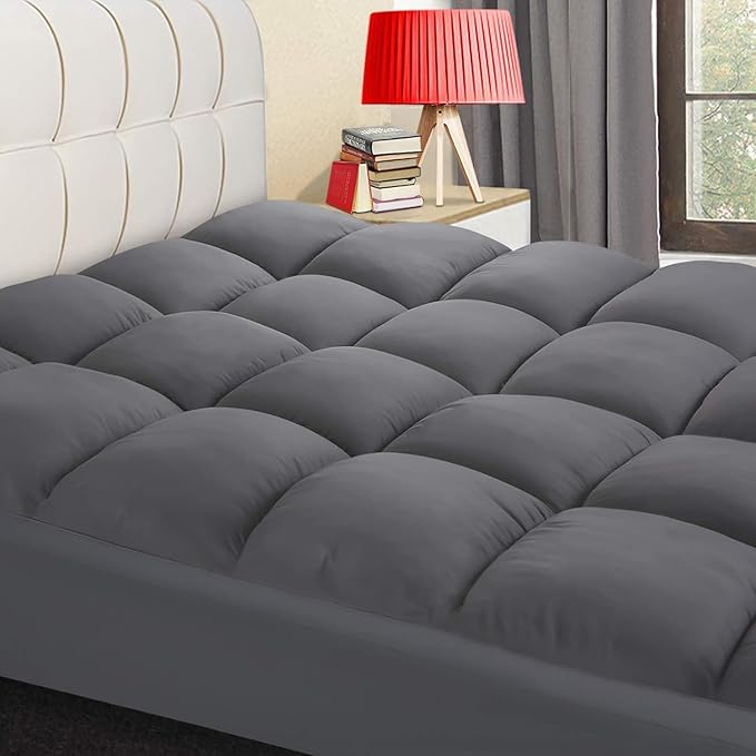 COONP California King Mattress Topper, Extra Thick Pillowtop, Cooling Plush by COONP