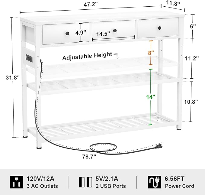 Ecoprsio 47'' Entryway Table - Image 3