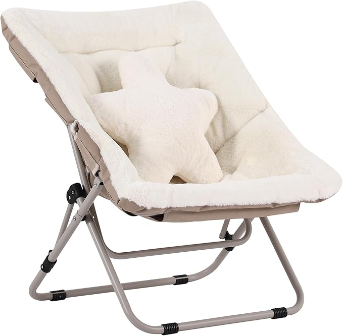 Welnow Comfy Saucer Chair, Oversized Folding Reading Chair by LifeGetsBetterWithWelnow