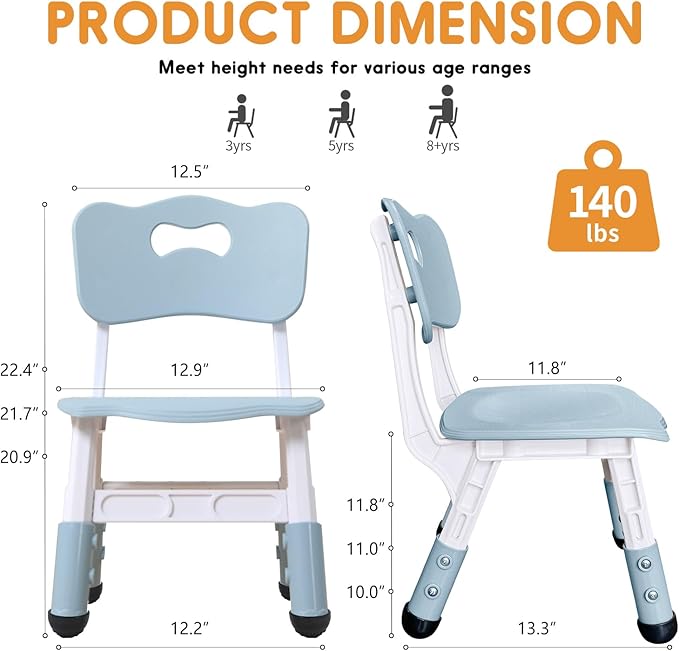 Kids Chair Adjustable Height Children Chairs Suitable - Image 2