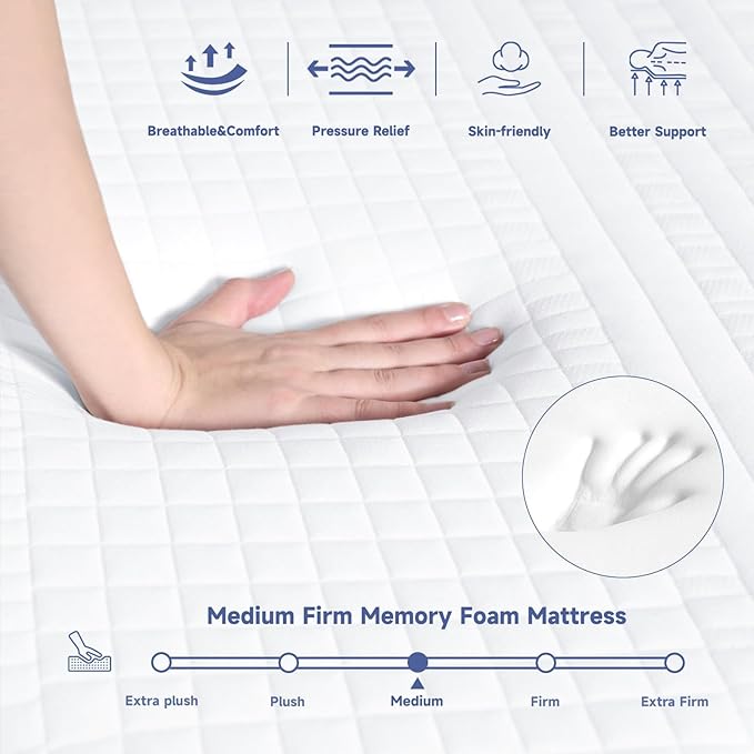 SDHYL King Mattress, 10 Inch Gel Infused Memory Foam Mattress - Image 5