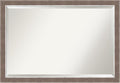 Amanti Art Brown Wall Mirror 28x40 Noble Mocha Rectangle Bathroom Mirror by AmantiArt