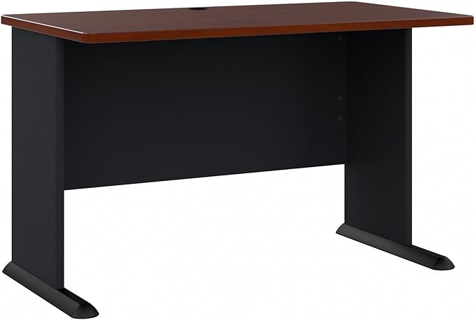 Bush Business Furniture Series A 48W Computer Desk in Hansen Cherry and Galaxy by BushBusinessFurniture