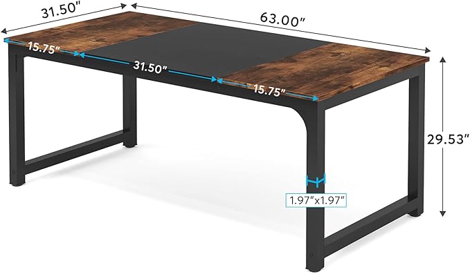 Tribesigns Modern Computer Desk, 63 x 31.5 inch Large Office Desk Computer - Image 2