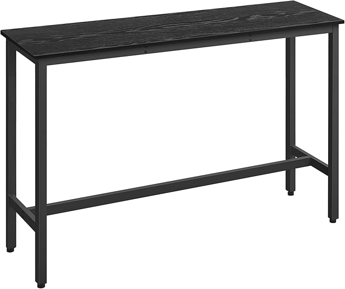 VASAGLE Bar Table, Narrow Long Kitchen Dining Table, Sturdy Metal Frame - Image 8