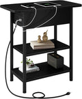 LIDYUK End Table with Charging Station, Flip Top Side Table with USB Ports and by LIDYUK