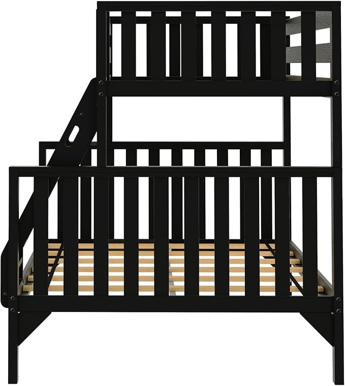Max & Lily Bunk Bed, Scandinavian Modern Bunk Bed, Solid Wood Twin Over Full - Image 5