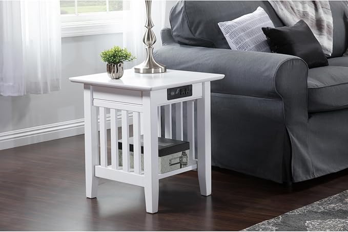 AFI, Mission End Table with Charging Station - Image 2