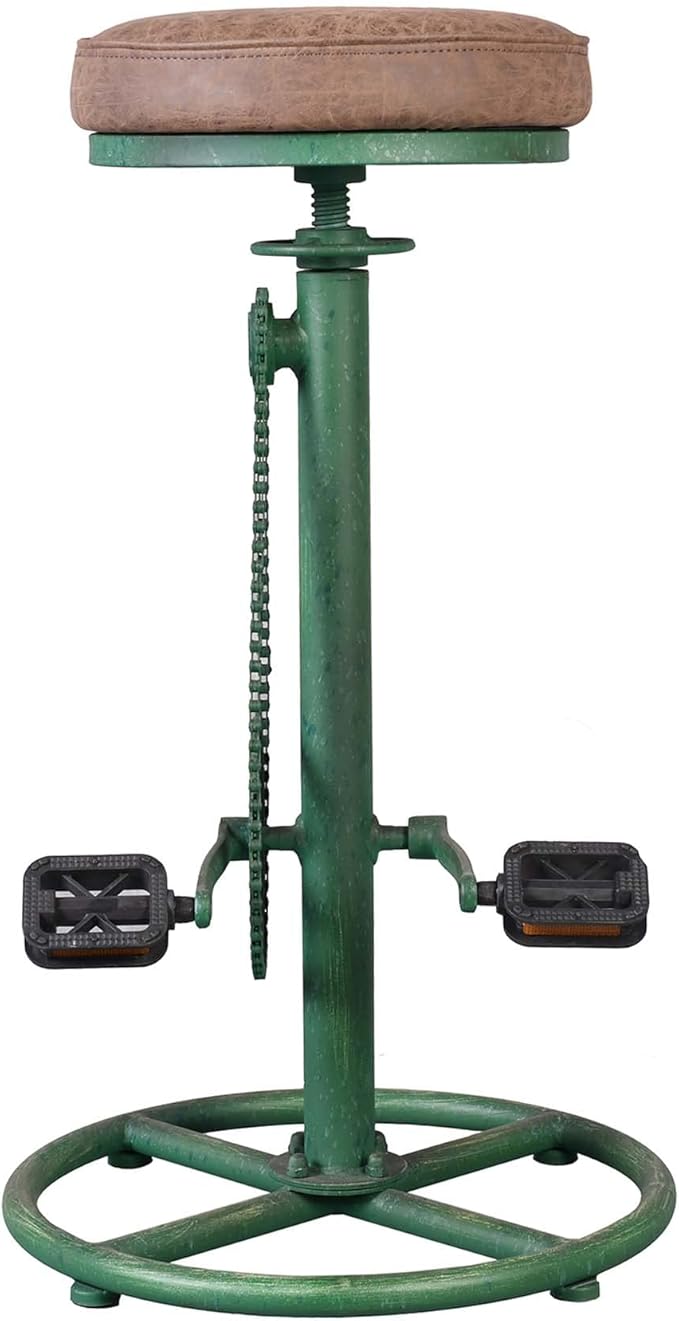 Topower Vintage DIY Bar Stool Bicycle Chain Iron Pedal Retro Industrial Height - Image 4