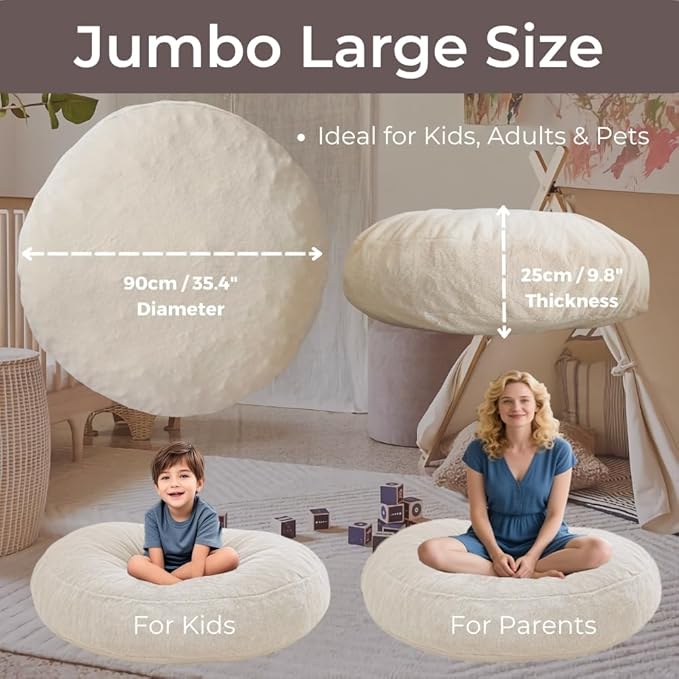 Wonder Space Bean Bag Chair – Soft Foam Filling | Removeable & Washable Cover | - Image 3