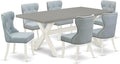 East West Furniture X097SI215-7 7 Piece Dining Table Set Consist of a Rectangle by EastWestFurniture