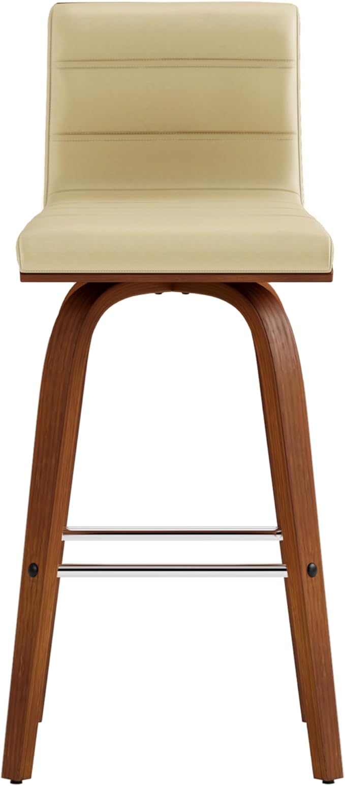 Armen Living Vienna Modern Swivel 26" Counter Height Barstool - Image 4