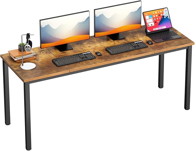 DlandHome 71 inches X-Large Computer Desk, Composite Wood Board, Decent and by DlandHome