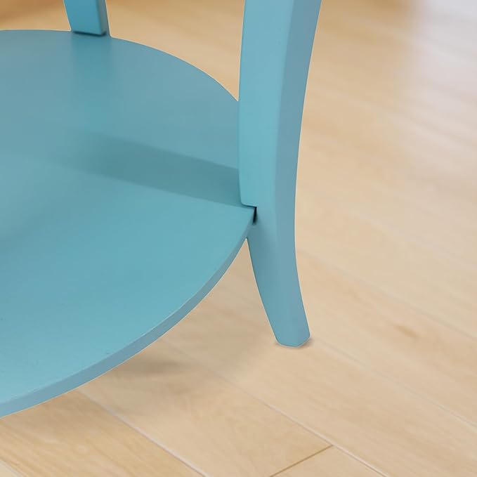Roundhill Furniture Perth Contemporary Round End Table - Image 5