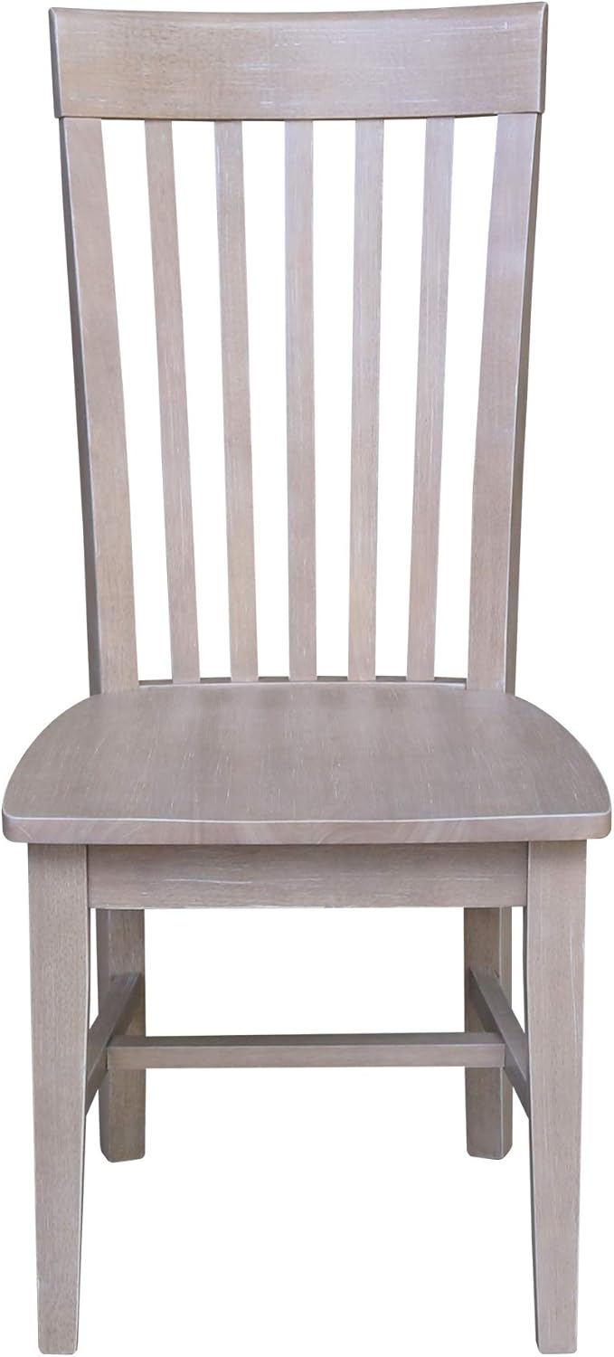 International Concepts Cosmo Chair Washed Gray Taupe - Image 4