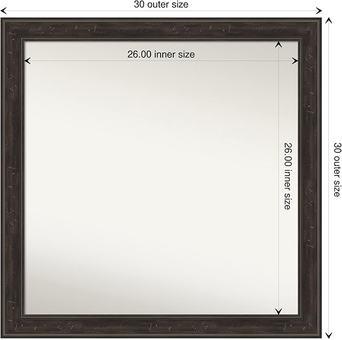 Amanti Art Brown Bathroom Mirror - Image 4