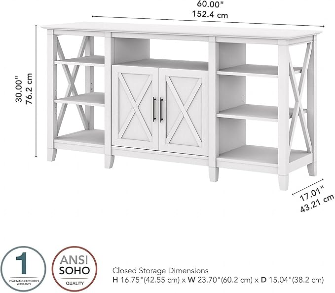 Bush Furniture Key West Tall TV Stand - Image 4