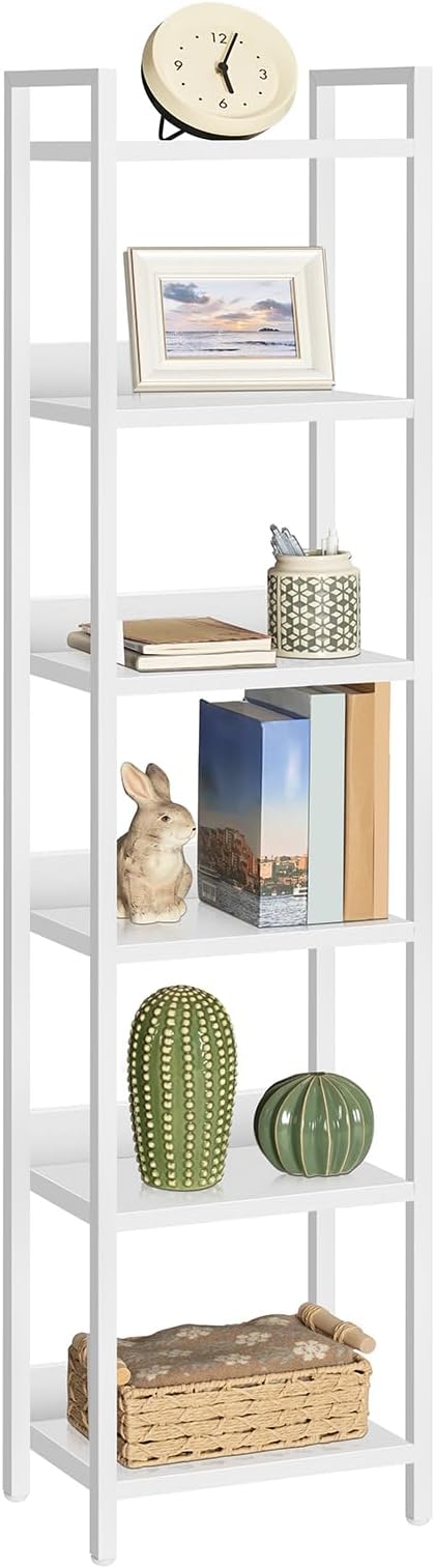 Bookshelf, 6-Tier Bookcase, Standing Book Shelf - Image 7