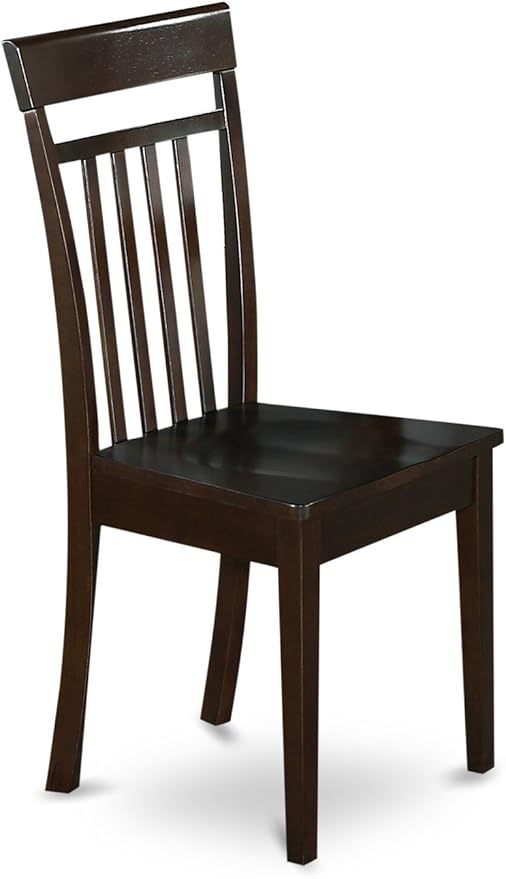 East West Furniture HLCA3-CAP-W 3 Piece Dining Set Contains a Round Dining Room - Image 5