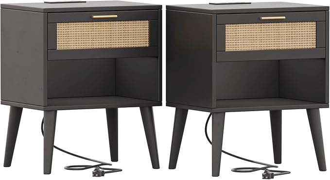 Irontar Nightstand Set of 2, Bedroom Night Stand - Image 8