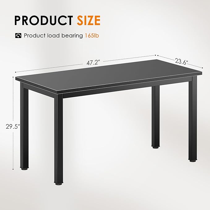 DlandHome 47 inches Medium Computer Desk, Composite Wood Board, Decent and - Image 3