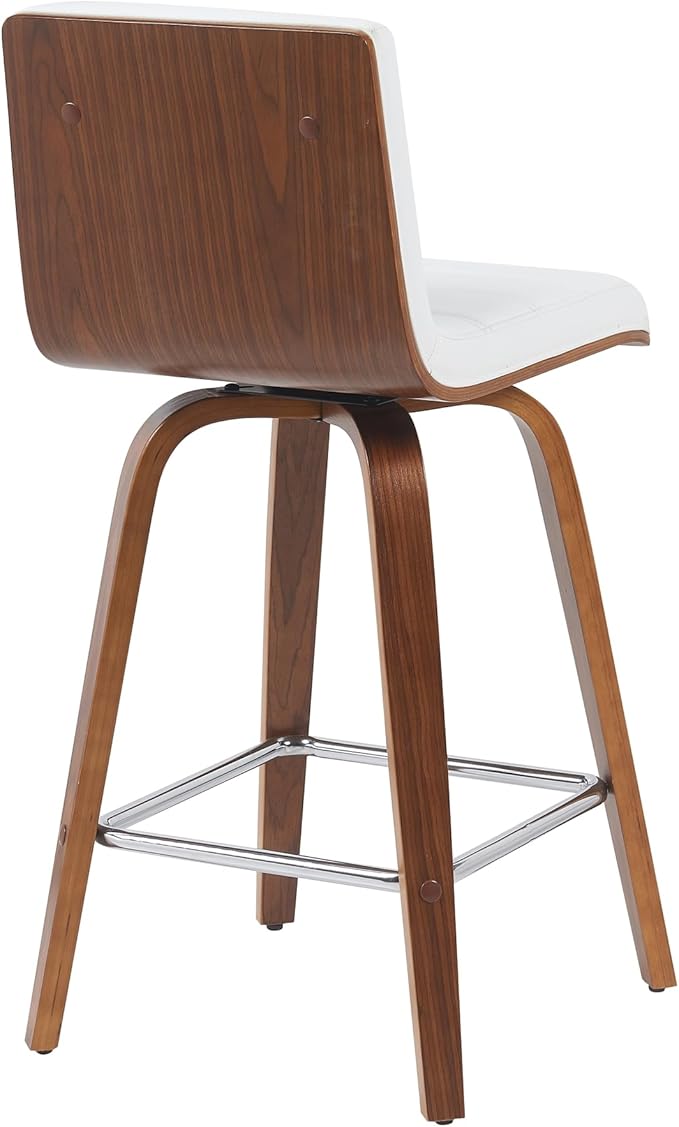 Armen Living Vienna Modern Swivel 26" Counter Height Barstool - Image 4