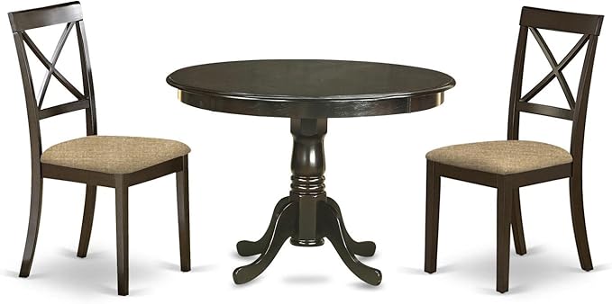 East West Furniture HLBO3-CAP-C 3 Piece Dining Table Set by EastWestFurniture