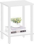 TUTOTAK End Table, Side Table, Nightstand, 2-Tier Storage Shelf, Sofa Side Table by WelcometotheTUTOTAKHome