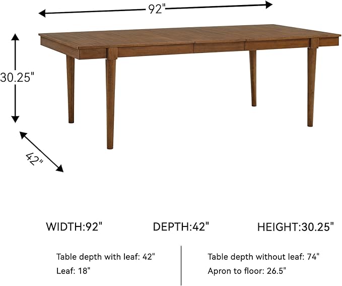 Signature Design by Ashley Lyncott Mid-Century Dining Extension Table - Image 3