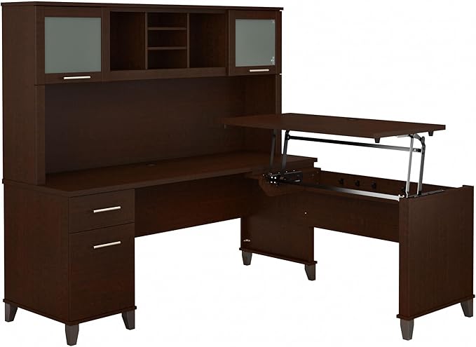 Bush Furniture Somerset 72W 3 Position Sit to Stand L Shaped Desk by BushHome
