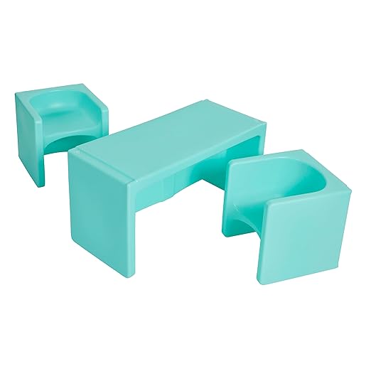 ECR4Kids Tri-Me Table and Cube Chair Set by ECR4Kids