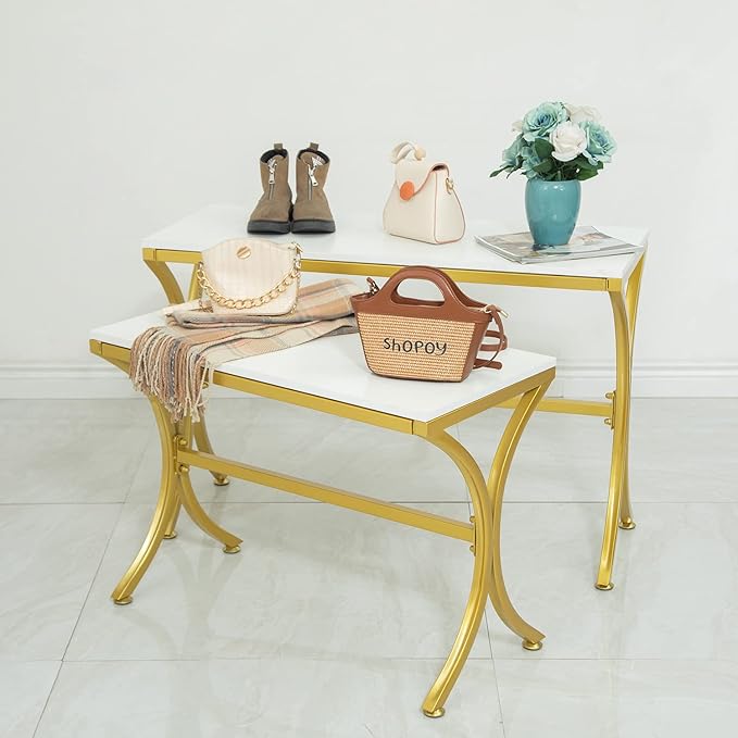 Metal Shoe Handbag Display Stand, Display Riser Shelf by CIVANA