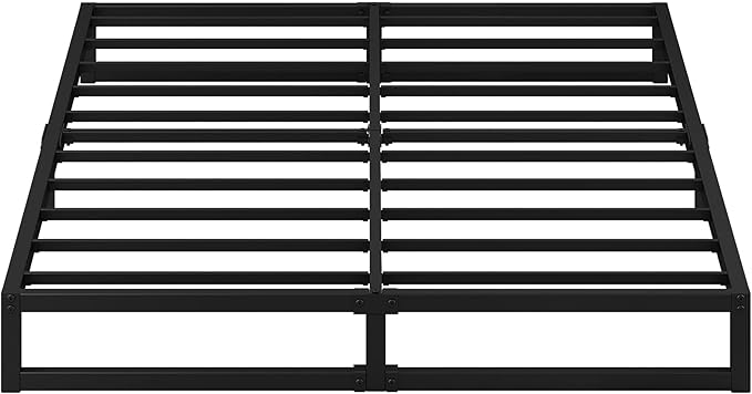 EMODA 7 Inch Queen Bed Frame No Box Spring Needed Heavy Duty Metal Platform - Image 6