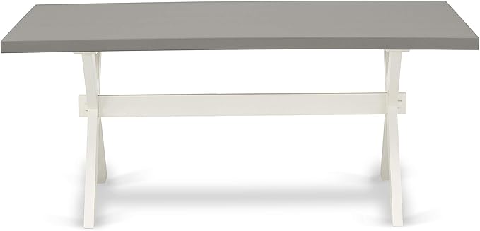 East West Furniture X097LA015-7 7 Piece Modern Dining Table Set Consist of a - Image 5