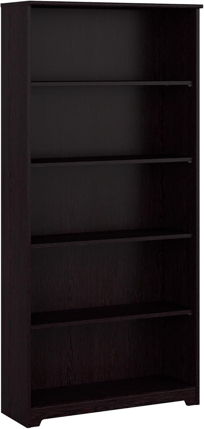 Bush Furniture Tall 5 Shelf Bookcase, Large Open Bookshelf, Sturdy Display by BushHome