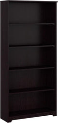 Bush Furniture Tall 5 Shelf Bookcase, Large Open Bookshelf, Sturdy Display by BushHome