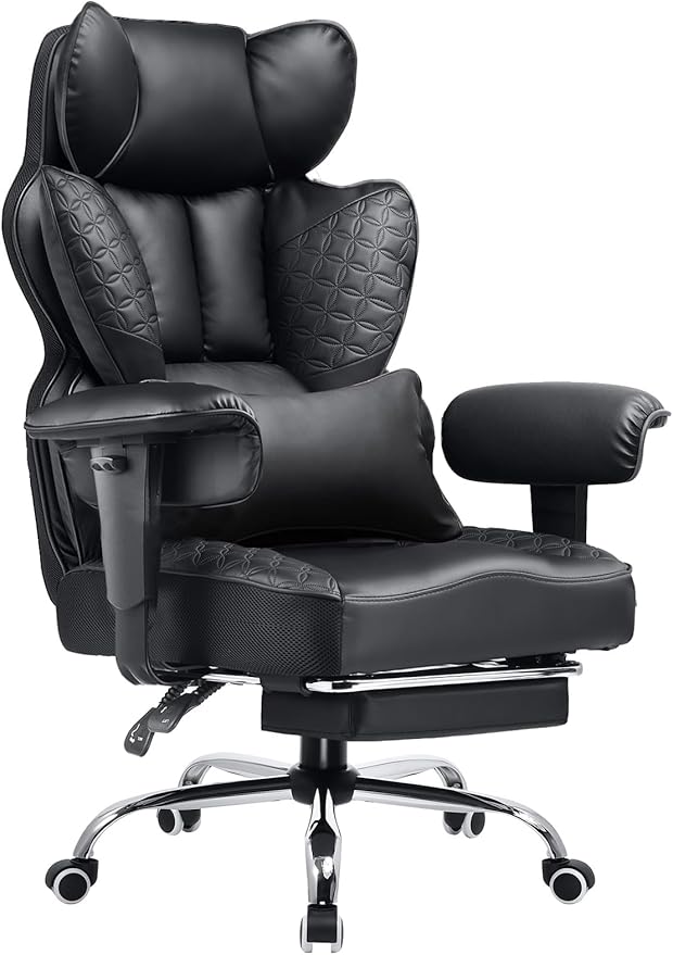 COMHOMA Big and Tall Office Chair 400LBS Wide Ergonomic Gaming Chair by ComHoma
