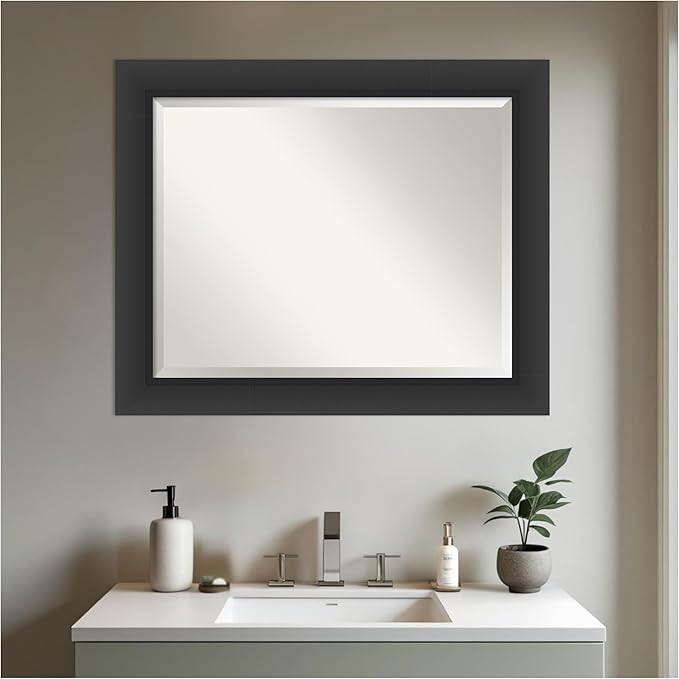 Amanti Art Black Bathroom Mirror - Image 5