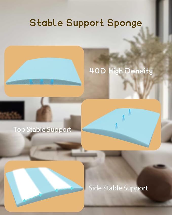 Couch Cushion Support, High Density Replacement Foam Insert - Image 5