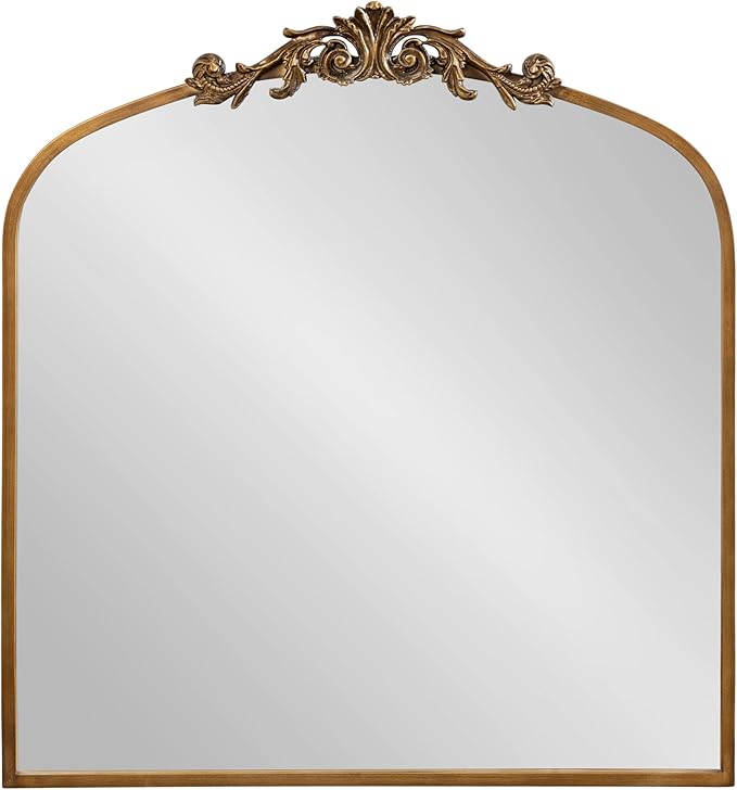 Kate and Laurel Arendahl Ornate Traditional Square Arched Mirror; 28 x 30; - Image 8