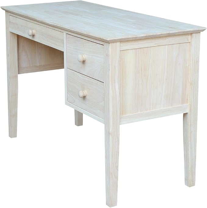 IC International Concepts, Brooklyn Desk, Solid Real Wood, Sturdy Parawood - Image 15