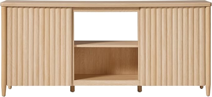Walker Edison Scandinavian Reeded TV Stand - Image 2