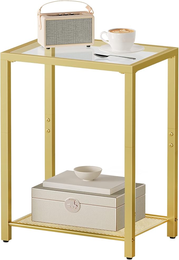 HOOBRO Set of 2 Side Tables, 2-Tier End Table, Nightstands - Image 9