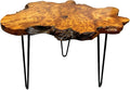 Live Edge Coffee Table, Natural Wood Coffee Table by Unknown