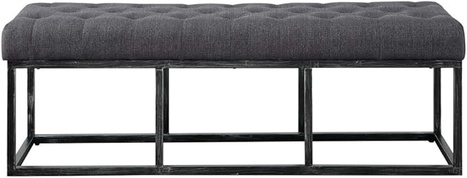 24KF Upholstered Tufted Long Bench - Image 5