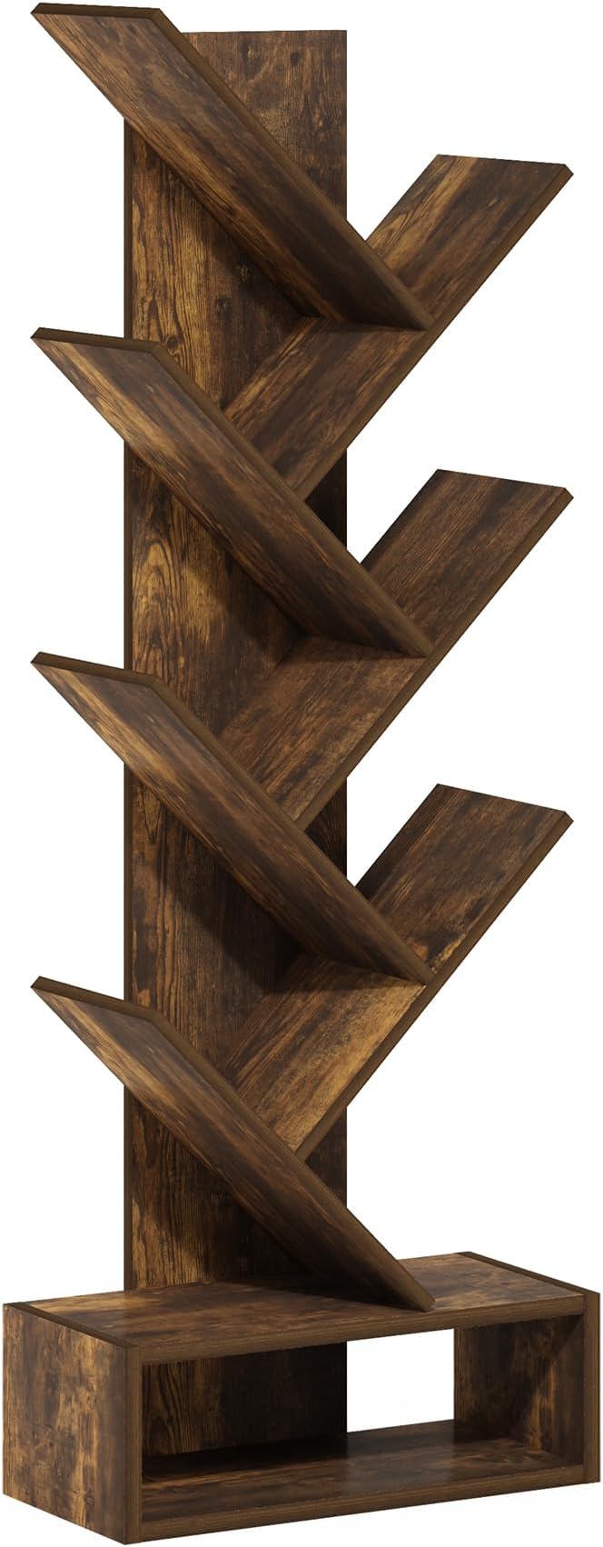 Furinno Tree Bookshelf 7-Tier Floor Standing Tree Bookcase - Image 5