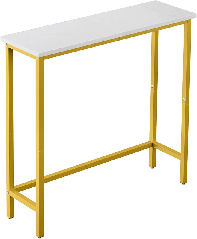 HollyHOME Narrow Console Table, 29.5" Slim Entryway Table, Sofa Stand, Hallway by HollyHOME