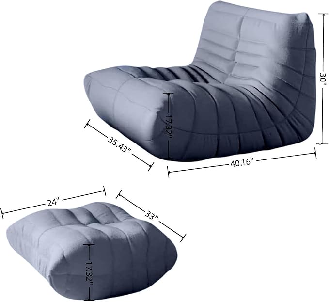 Bean Bag Chair - Memory Foam Bean Bag Chair - Image 3