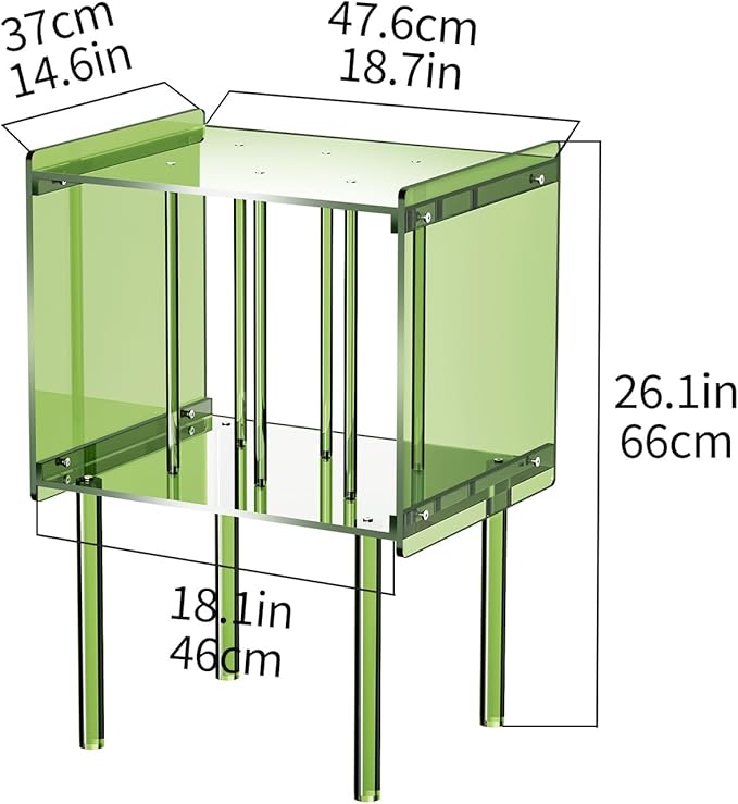 Acrylic Record Player Stand, - Image 4