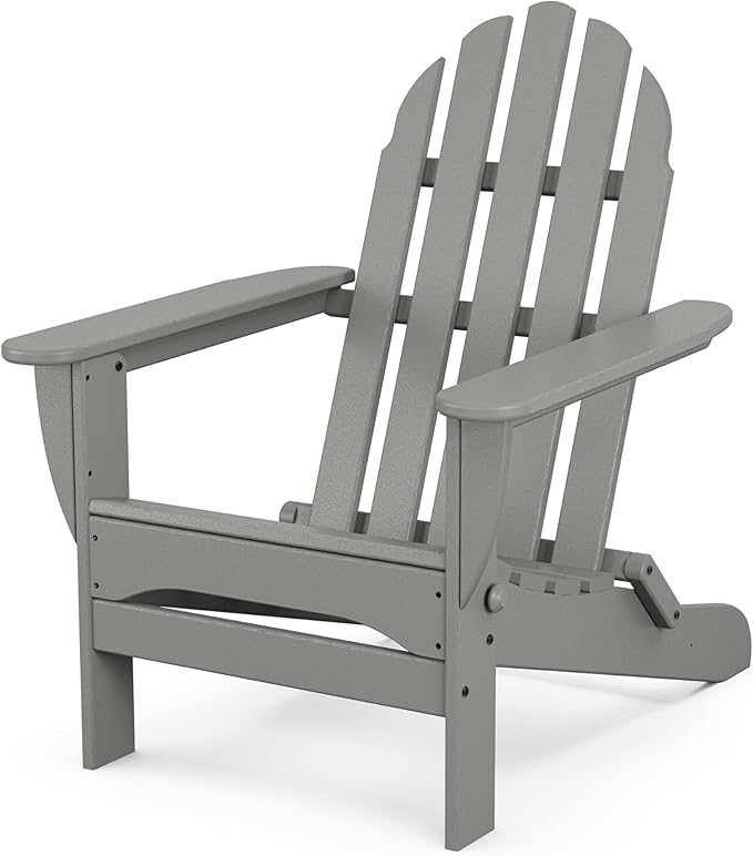 POLYWOOD AD5030GY Classic Folding Adirondack, Slate Grey by POLYWOOD